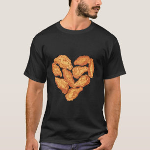 Cool Heart Liebe Frittiertes Hühnchen Lustige Hühn T-Shirt