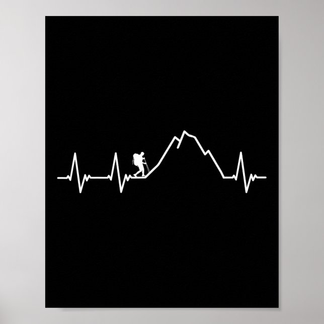 Cool Hiking Design For Men Women Hiking Lover Moun Poster (Vorne)