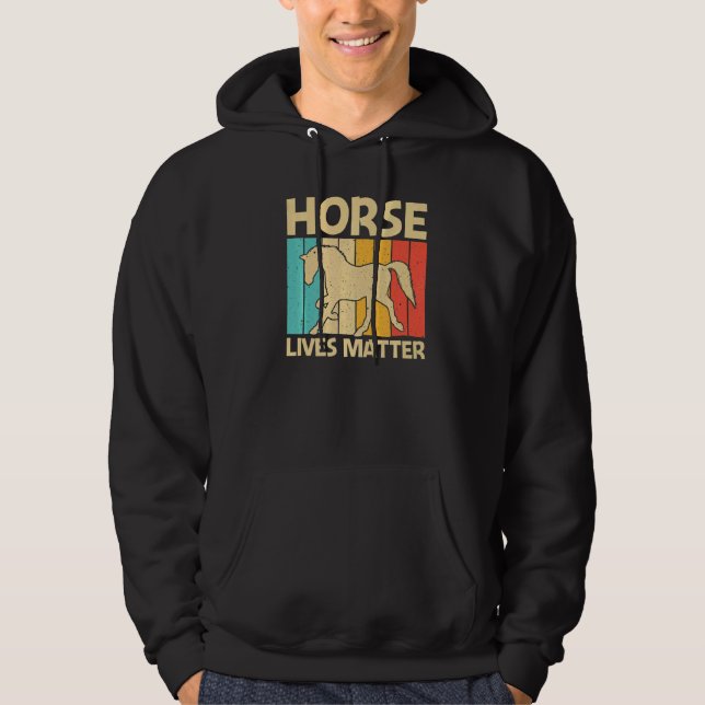 Cool Horse For Men Women Equestrian Horseback Ridi Hoodie (Vorderseite)
