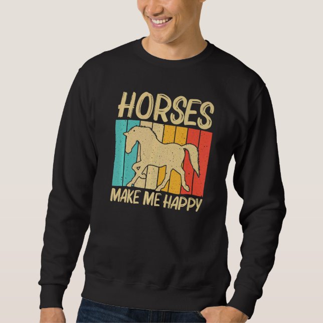 Cool Horse For Men Women Equestrian Horseback Ridi Sweatshirt (Vorderseite)