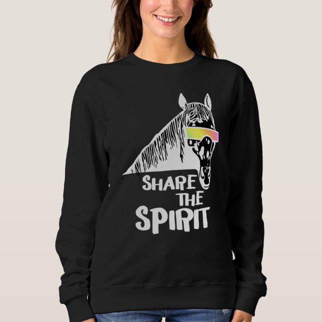 Cool Horse - Teile den Geist 2 - Fan-Spaß Sweatshirt (Vorderseite)