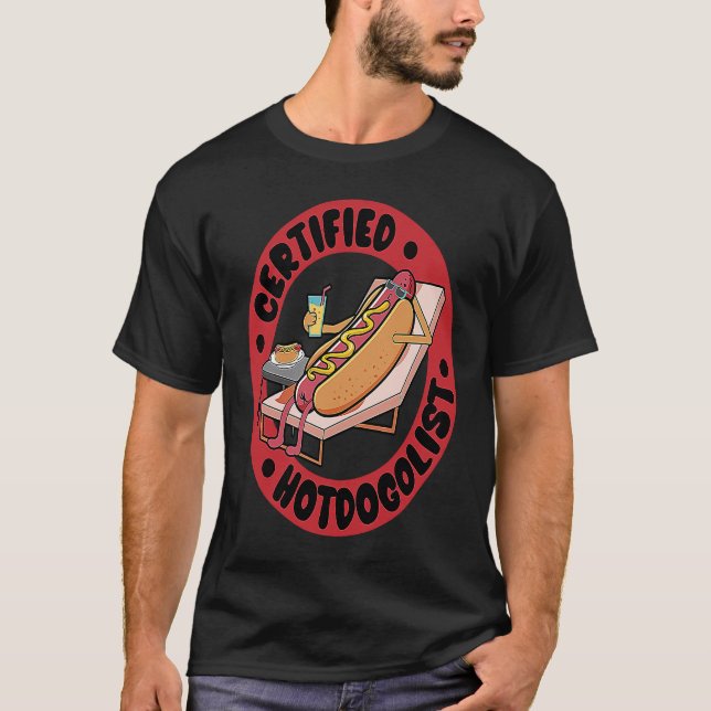 Cool Hot Dog For Men Women Boys Sausage Hot Dog Lo T-Shirt (Vorderseite)