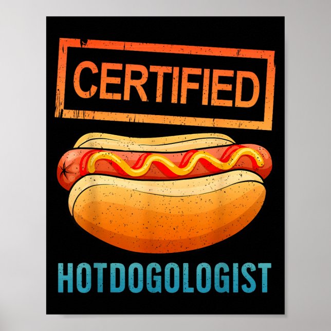 Cool Hotdog Outfit For Men Women Adult Hotdog Hot  Poster (Vorne)