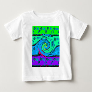 Cool I Liebe Hawaii: Design von Blumenmustern für Baby T-shirt