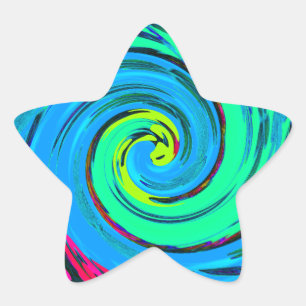 Cool I Liebe Hawaii: Design von Blumenmustern für  Stern-Aufkleber