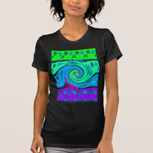 Cool I Liebe Hawaii: Design von Blumenmustern für  T-Shirt
