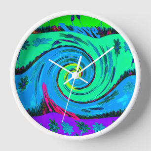 Cool I Liebe Hawaii: Design von Blumenmustern für  Uhr