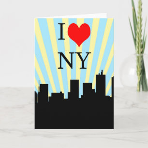 Cool I Liebe Herz New York Design Feiertagskarte