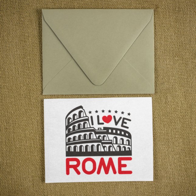 Cool I Love Rome Italy Colosseum Travel Postkarte (Cool I Love Rome Italy Colosseum Travel Postcard)