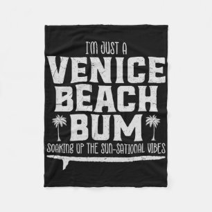 Cool, ich bin einfach ein Venice-Beach-Tagedieb, S Fleecedecke