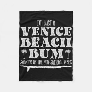 Cool, ich bin einfach ein Venice-Beach-Tagedieb, S Fleecedecke