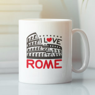 Cool Ich liebe Rom Italien Kolosseum Reise Kaffeetasse