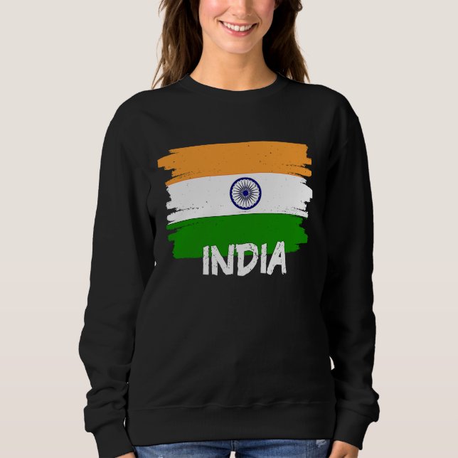 Cool India Flag Sweatshirt (Vorderseite)