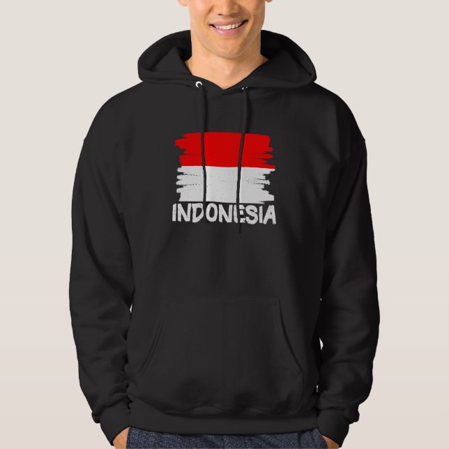 Cool Indonesia Flag Hoodie (Vorderseite)