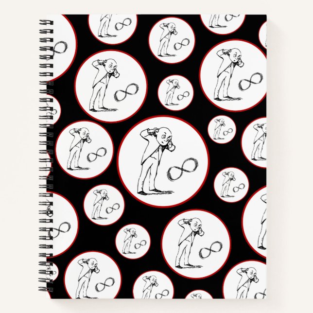 Cool Infinity Symbol Philosophisches Notebook Notizbuch (Vorderseite)