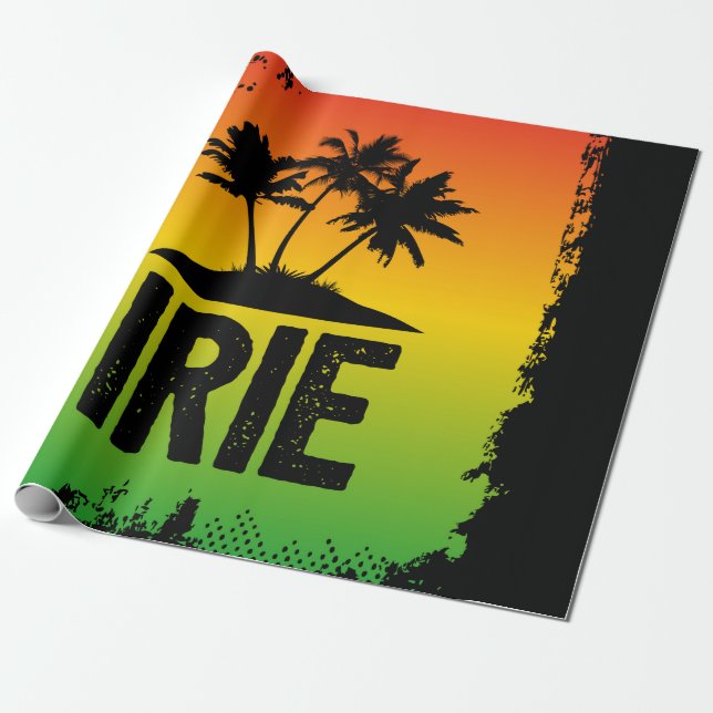 Cool IRIE Jamaican Rastafarian fühlen sich gut Zit Geschenkpapier (Ungerollt)