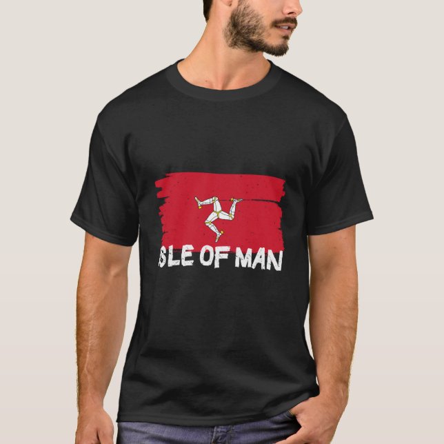 Cool Isle of Man Flag T-Shirt (Vorderseite)
