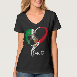 Cool Italien Grafische Italienische Flagge Herzlic T-Shirt