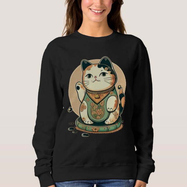 Cool Japan Cat Sweatshirt (Vorderseite)