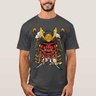 Cool Japanischer Warlord Samurai Warrior Manga Pre T-Shirt
