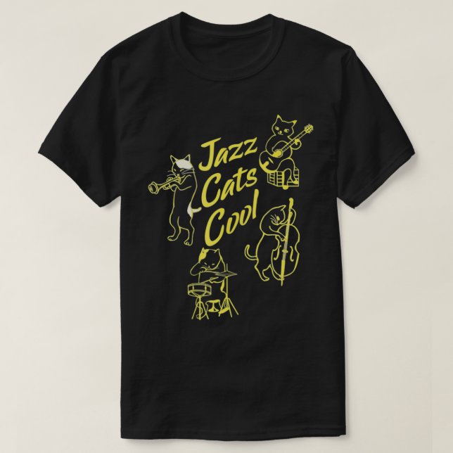 Cool Jazz Cats Music T-Shirt (Design vorne)