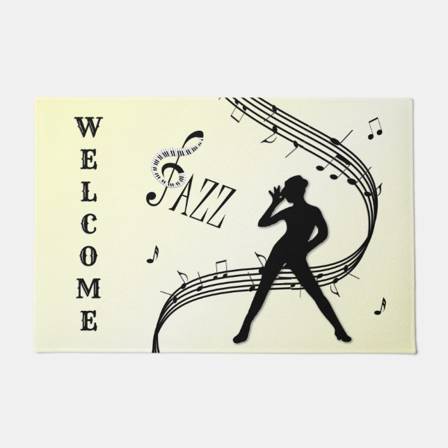 Cool Jazz Dance Willkommen Fußmatte (Vorderseite)