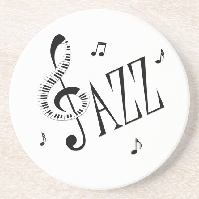 Cool Jazz Getränkeuntersetzer (Vorne)