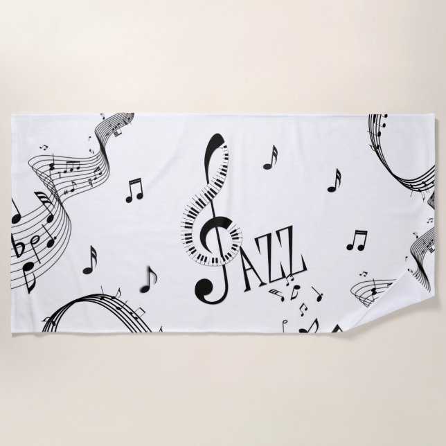 Cool Jazz Strandtuch (Vorderseite)