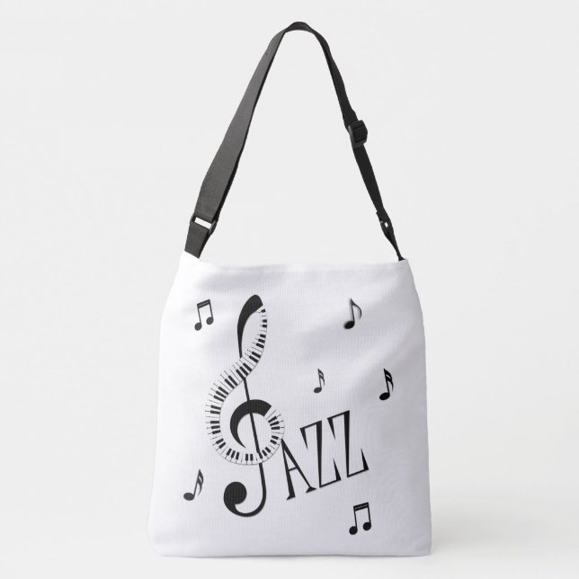 Cool Jazz Tragetaschen Mit Langen Trägern (Rückseite)