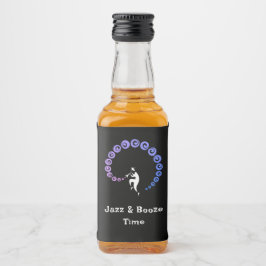 Cool Jazz Trumpet Musician Blue Music Geburtstag Alkoholflaschenetikett