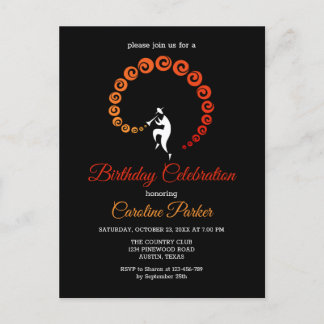 Cool Jazz Trumpet Musician Geburtstagsparty Einladungspostkarte