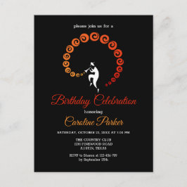 Cool Jazz Trumpet Musician Geburtstagsparty Einladungspostkarte