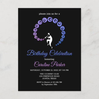 Cool Jazz Trumpet Musician Geburtstagsparty Einladungspostkarte