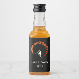 Cool Jazz Trumpet Musician Music Geburtstagsparty Alkoholflaschenetikett