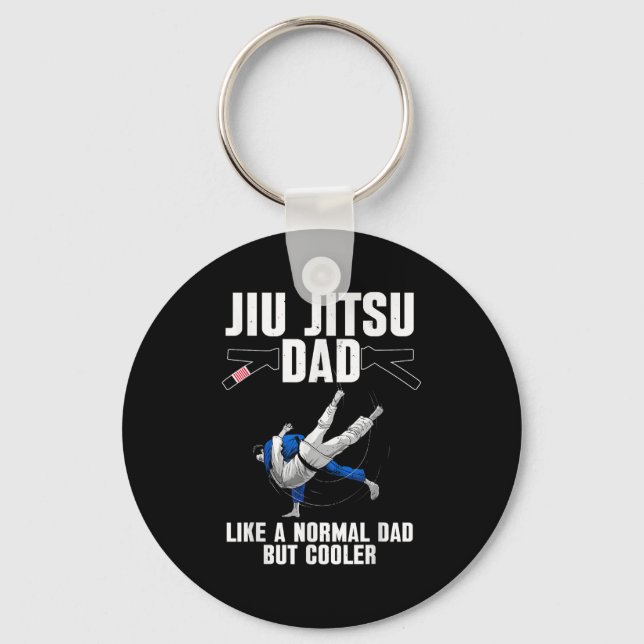 Cool Jiu Jitsu Kunst für Vater Pater Bjj Brasilian Schlüsselanhänger (Vorderseite)