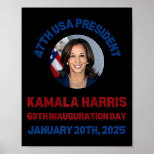 Cool Kamala Harris 2024 Einweihungstag Souvenir Poster