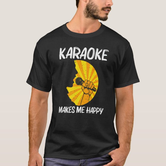 Cool Karaoke For Men Women Singer Karaoke Machine T-Shirt (Vorderseite)
