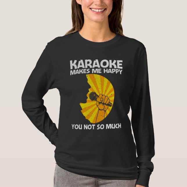 Cool Karaoke For Men Women Singer Karaoke Machine  T-Shirt (Vorderseite)