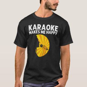 Cool Karaoke für Männer Sängerin Mikrofon Karao T-Shirt