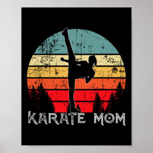 Cool Karate Mama Japanisch Kampfkunst für Mütter Poster
