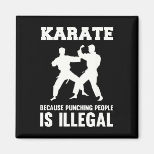 Cool Karate Martial Arts Karate weil Punching I Magnet