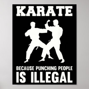 Cool Karate Martial Arts Karate weil Punching I Poster