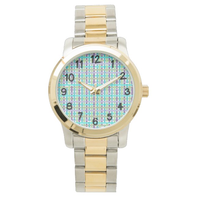 Cool Kariert Armbanduhr (Vorderseite)