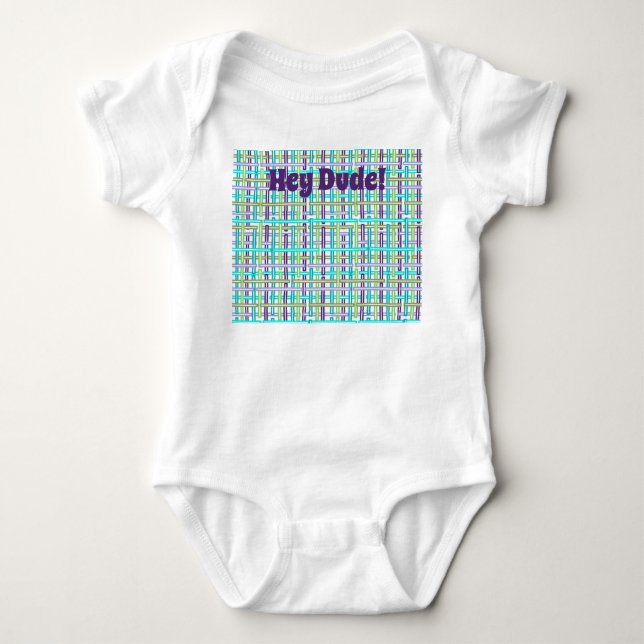 Cool Kariert Baby Strampler (Vorderseite)