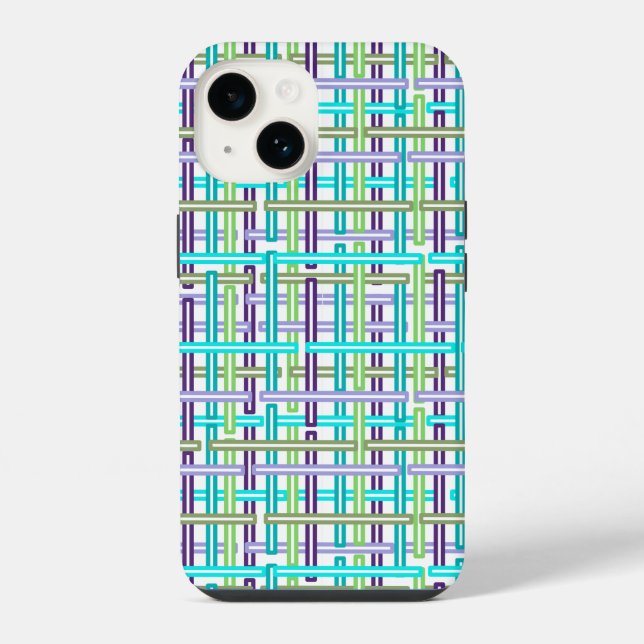Cool Kariert iPhone Hülle (Rückseite)