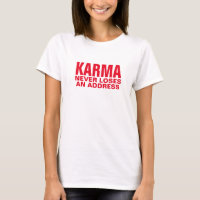 Cool Karma verliert nie das Adressendesign des Kar