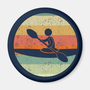 Cool Kayak Sunset Magnet
