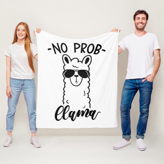 Cool kein Prob Lama Fleecedecke (Beispiel)