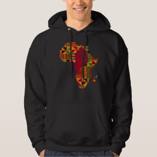 Cool Kente Cloud Art Men Afrika Karte Hoodie