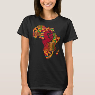 Cool Kente Cloud Art Men Afrika Karte T-Shirt